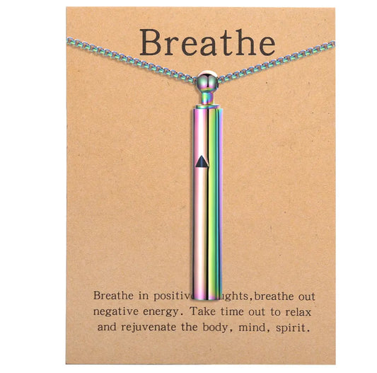 Breathe Stainless Steel Breathing Necklace