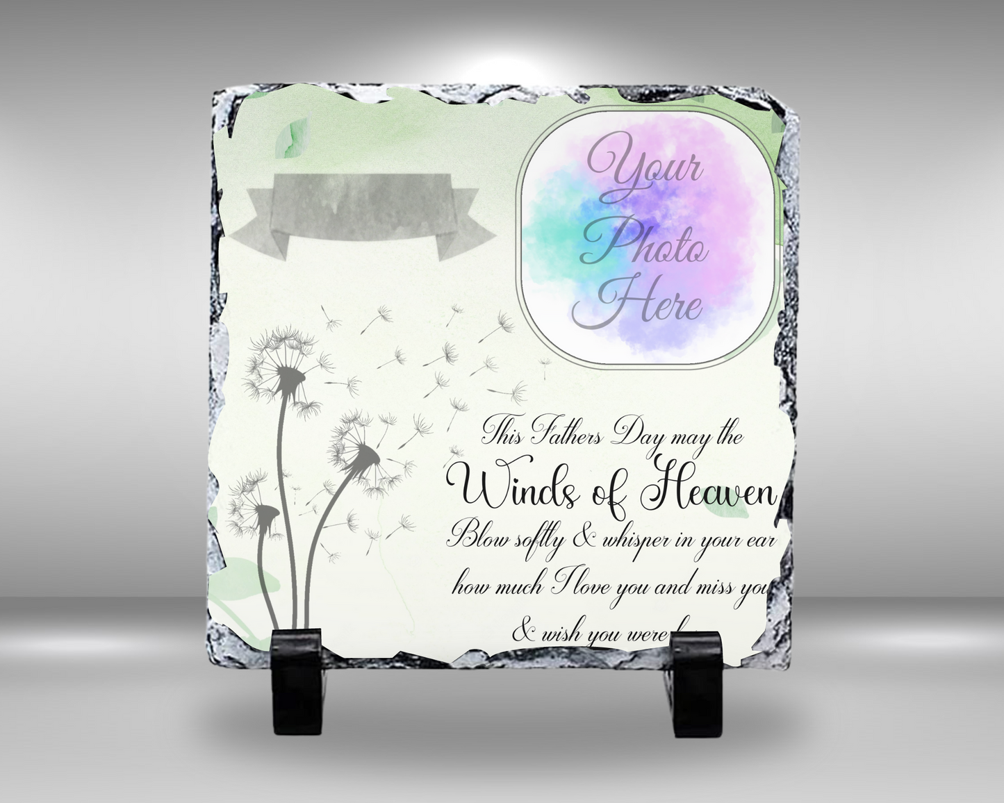 Memorial Slate Fathers Day Heaven 20 cm