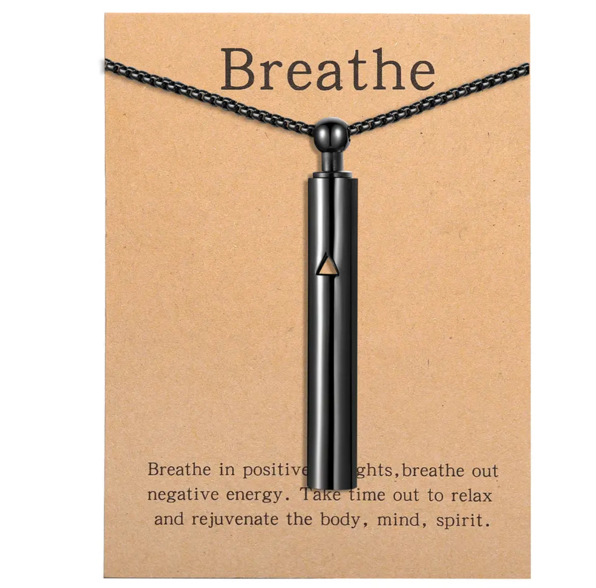 Breathe Stainless Steel Breathing Necklace