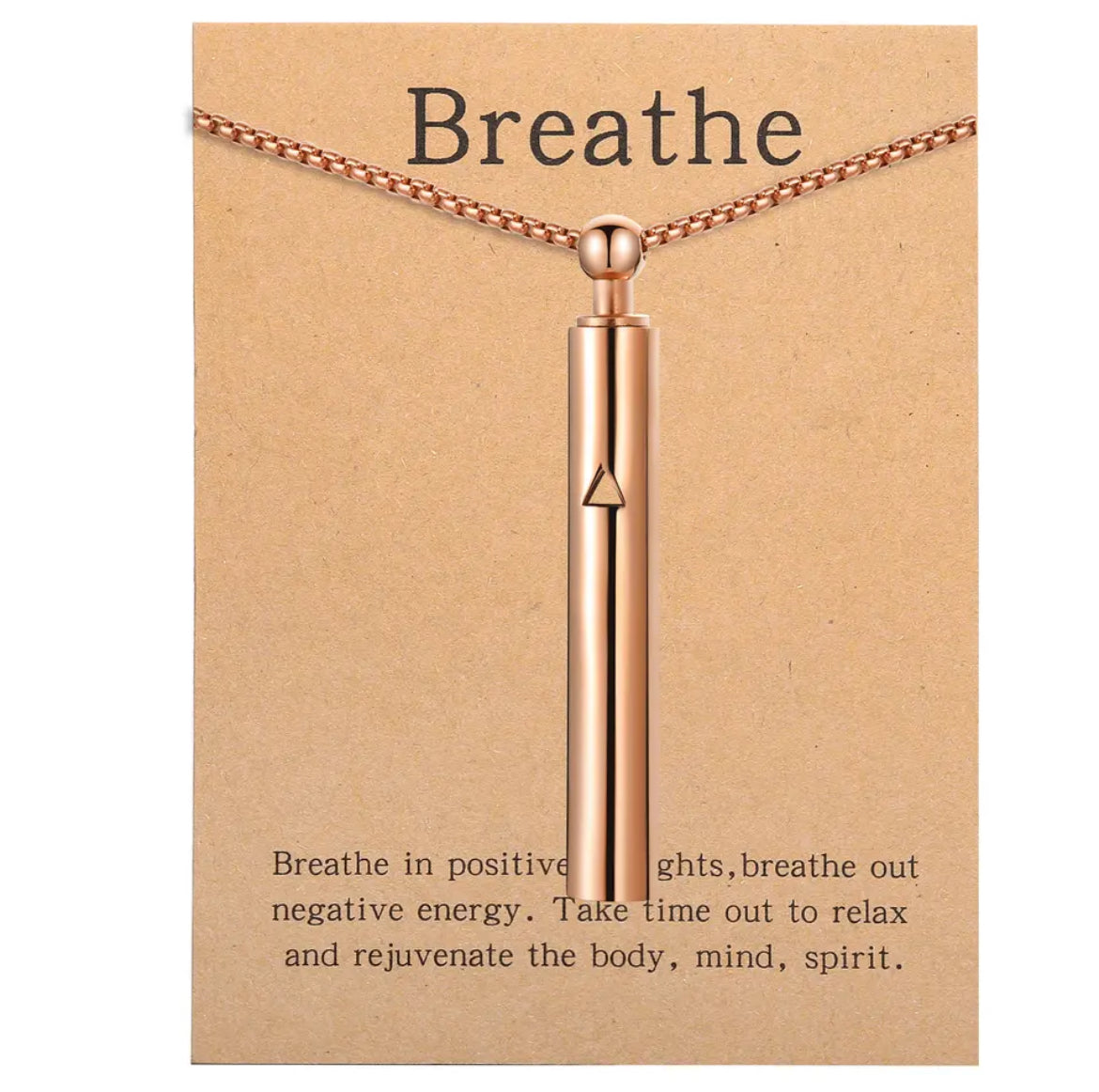 Breathe Stainless Steel Breathing Necklace