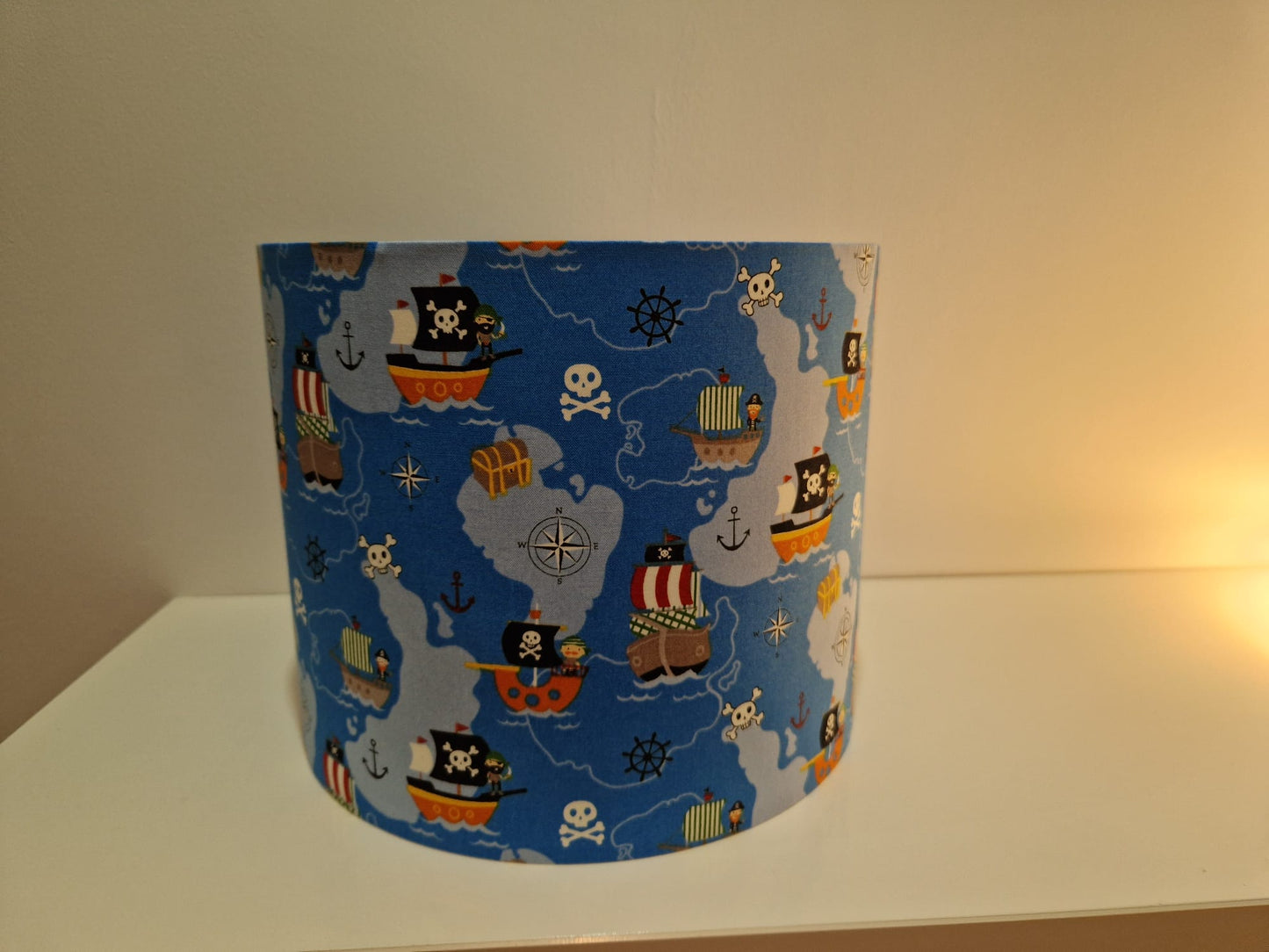 Pirate Themed Lamp Shade