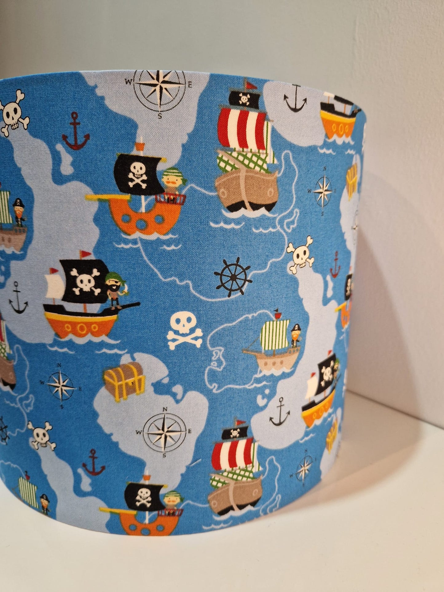 Pirate Themed Lamp Shade