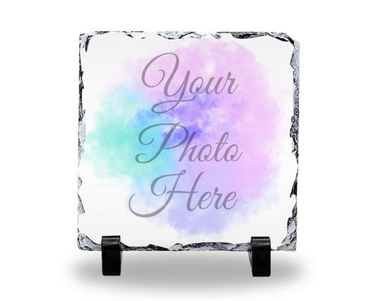 Custom photo coaster slate 9cm