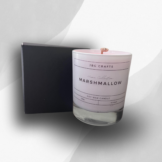 Marshmallow Scented Soy Wax Candle