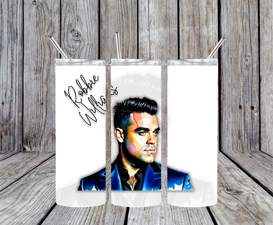 20oz Straight tumbler Robbie Williams design