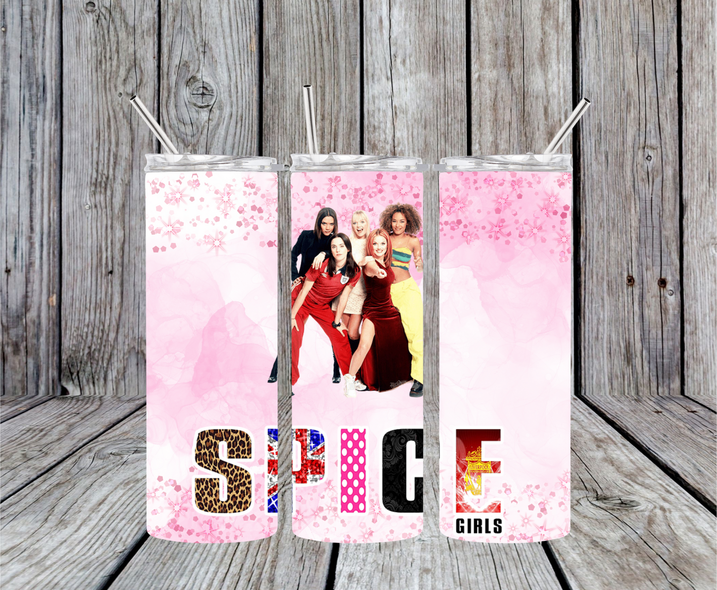 20oz Skinny Tumbler Spice Girls Design