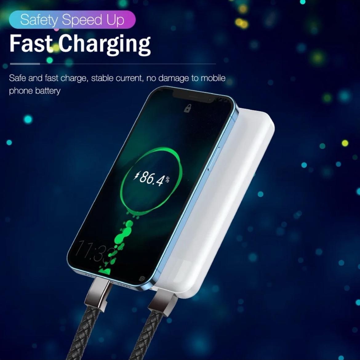 Portable bracelet Fast charging cable suitable for iPhone 11 12 13 14 Pro Max Samsung Huawei Xiaomi USB Micro Type-c Data Line Cellphone Smartphone