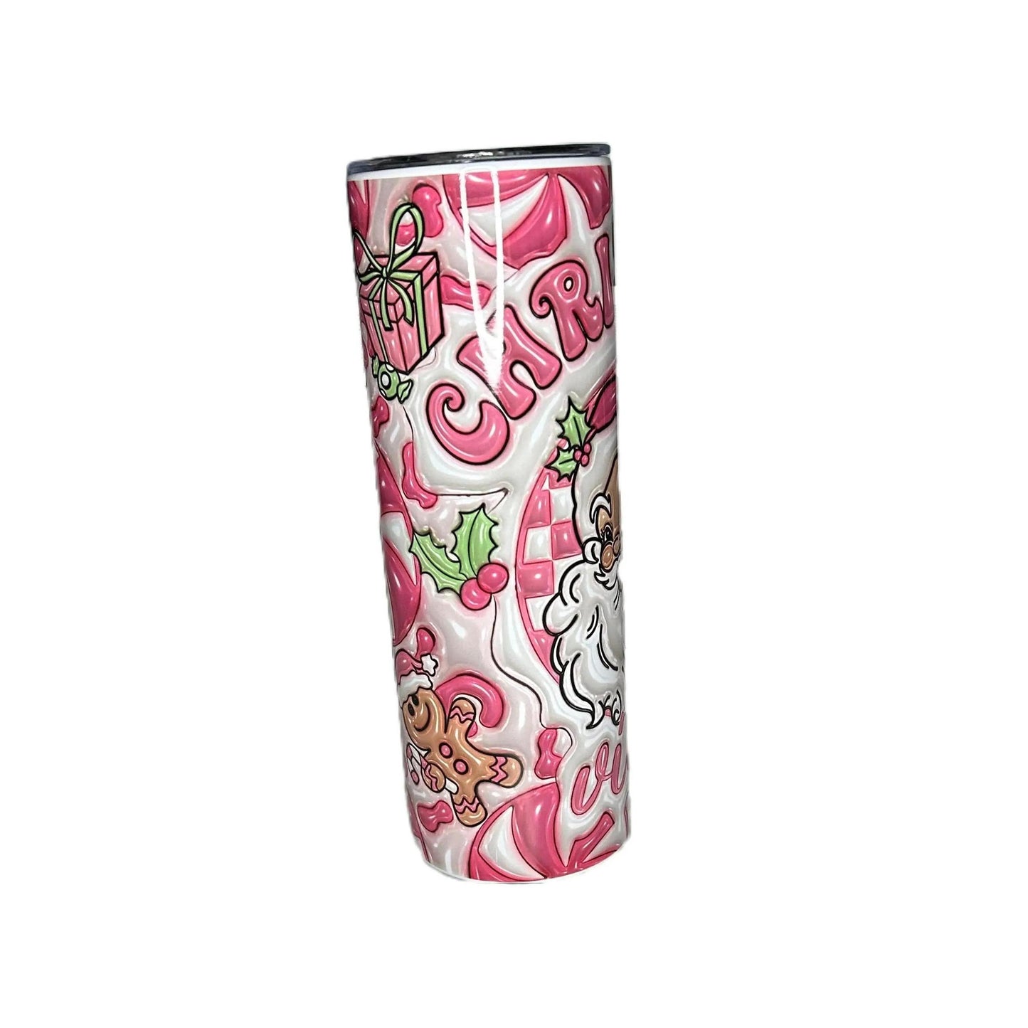 20 oz Skinny Tumbler Christmas Vibes Drinkware Flasks