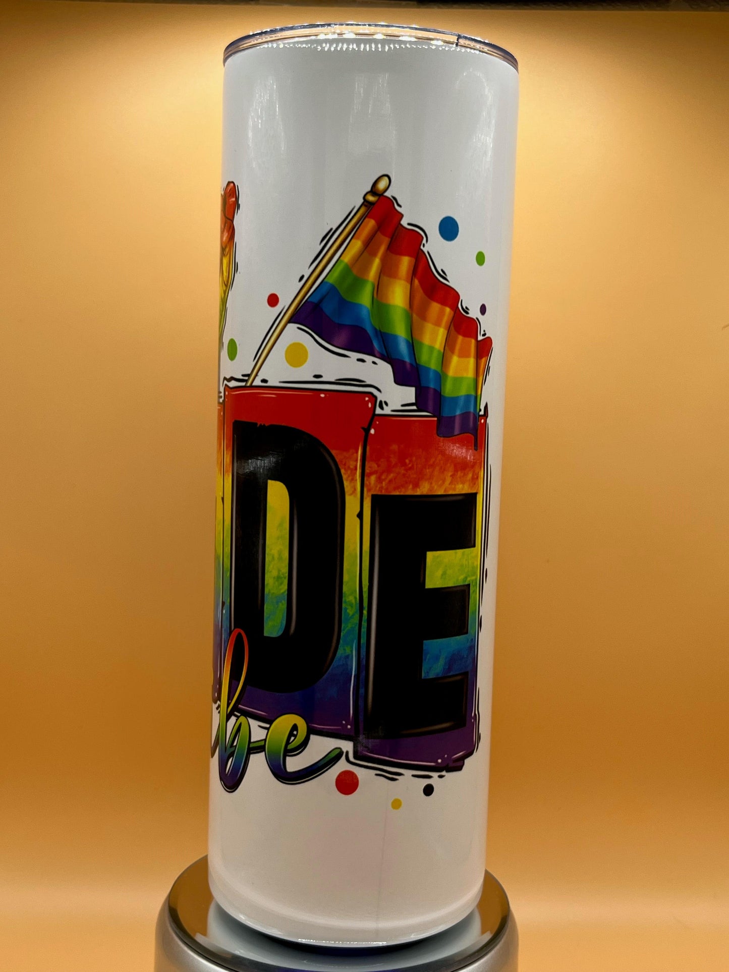 20 oz Skinny Tumbler Pride Tribe Bottle Drinkware