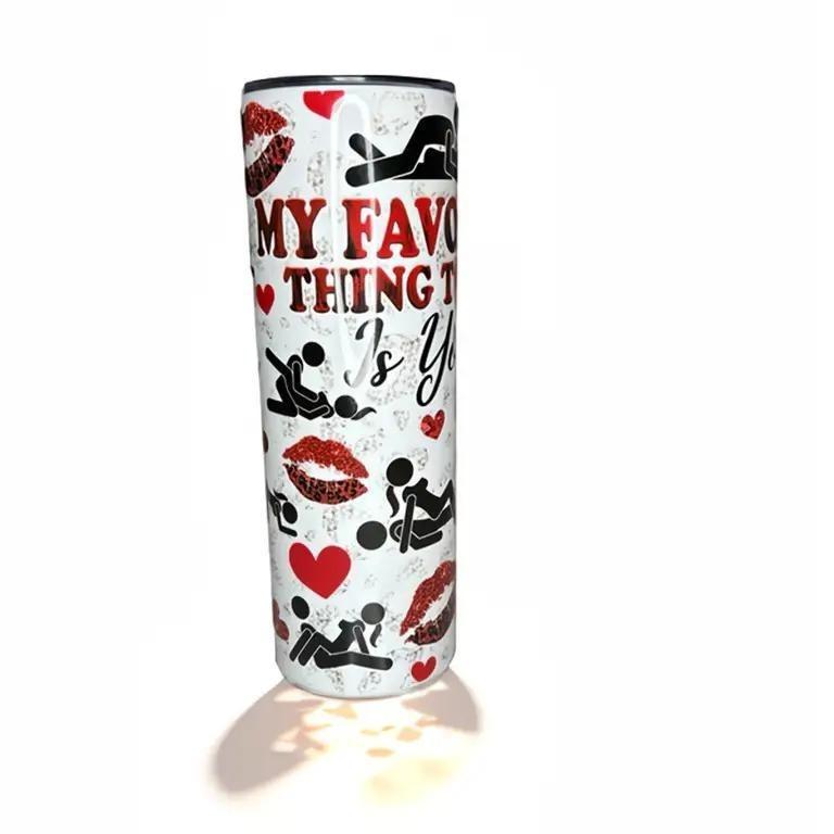 20 oz Skinny Tumbler My favorite Thing To Do Is You Drinkware Flasks