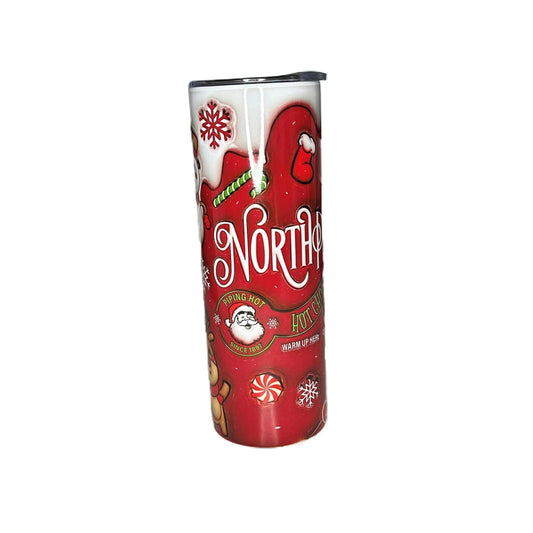 20 oz Skinny Tumbler North Pole Bottle Drinkware