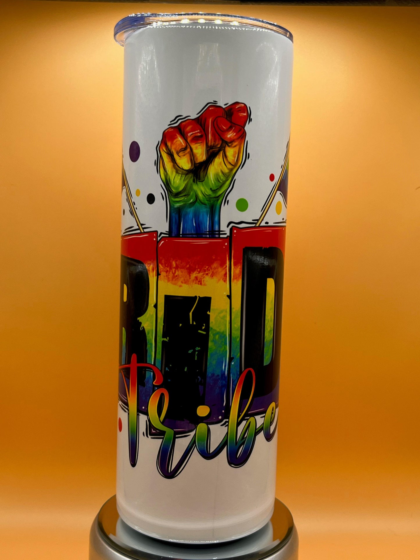 20 oz Skinny Tumbler Pride Tribe Bottle Drinkware