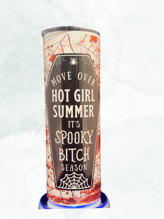 20 oz Skinny Tumbler Move Over Hot Girl Summer Bottle Drinkware