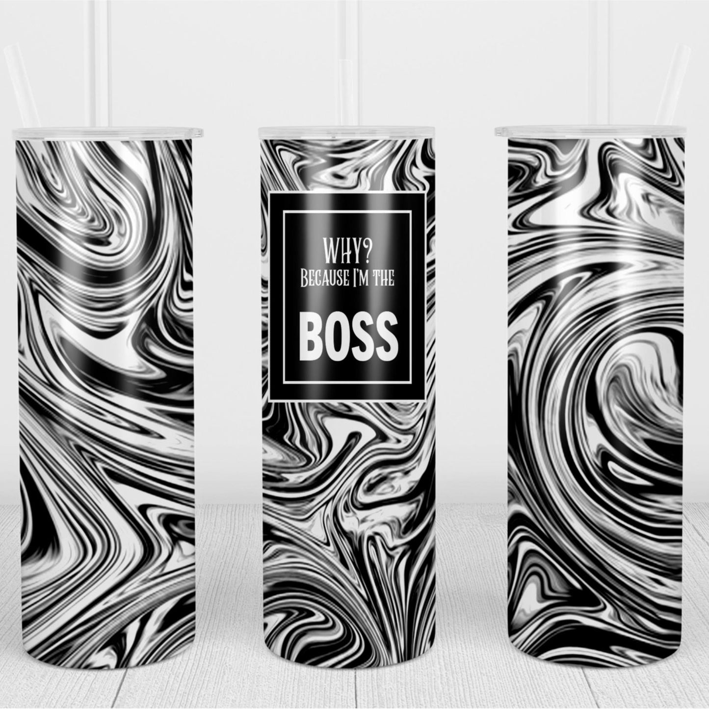 Why Because I'm the Boss Bottle Drinkware