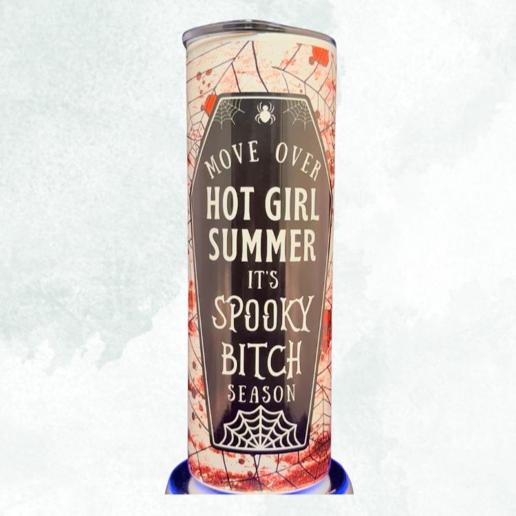 20 oz Skinny Tumbler Move Over Hot Girl Summer Bottle Drinkware