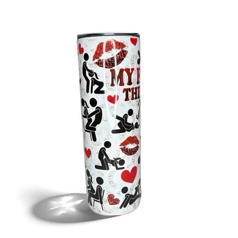 20 oz Skinny Tumbler My favorite Thing To Do Is You Drinkware Flasks