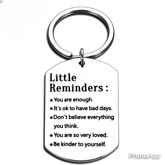 Inspirational Keychain Gift for Son Daughter Sister Brother BFF Stainless Steel Charms Jewelry Birthday Christmas for Men Women